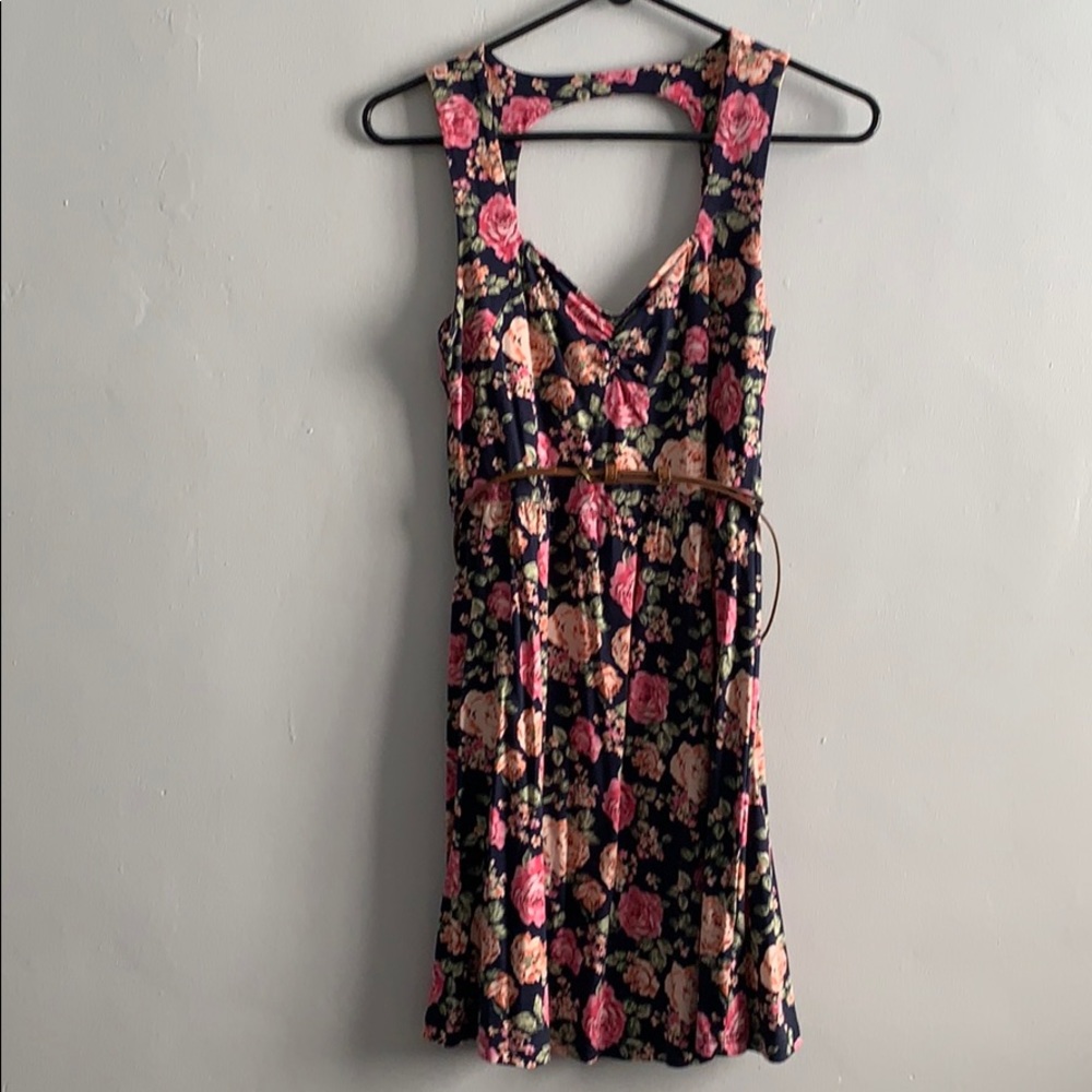Jersey flowered dress